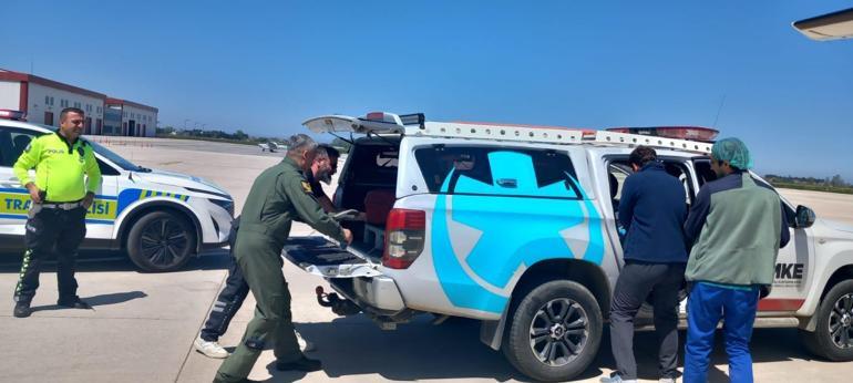 Kalp grefti, Hava Kuvvetlerine ait ambulans uçakla Ankaraya getirildi