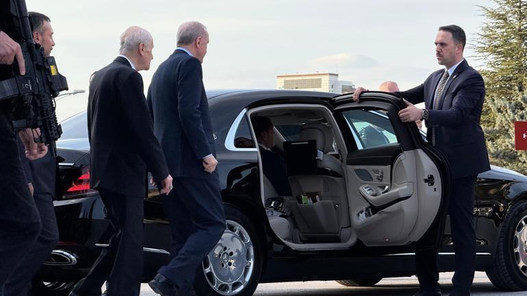 Cumhurbaşkanı Erdoğan ve Bahçeli bir araya geldi