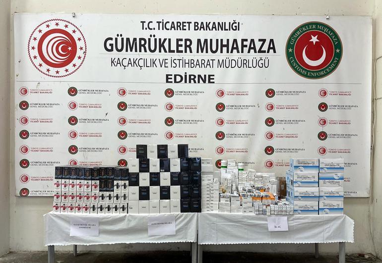 Kapıkuledeki TIRda elektronik sigara ile ilaç ele geçirildi