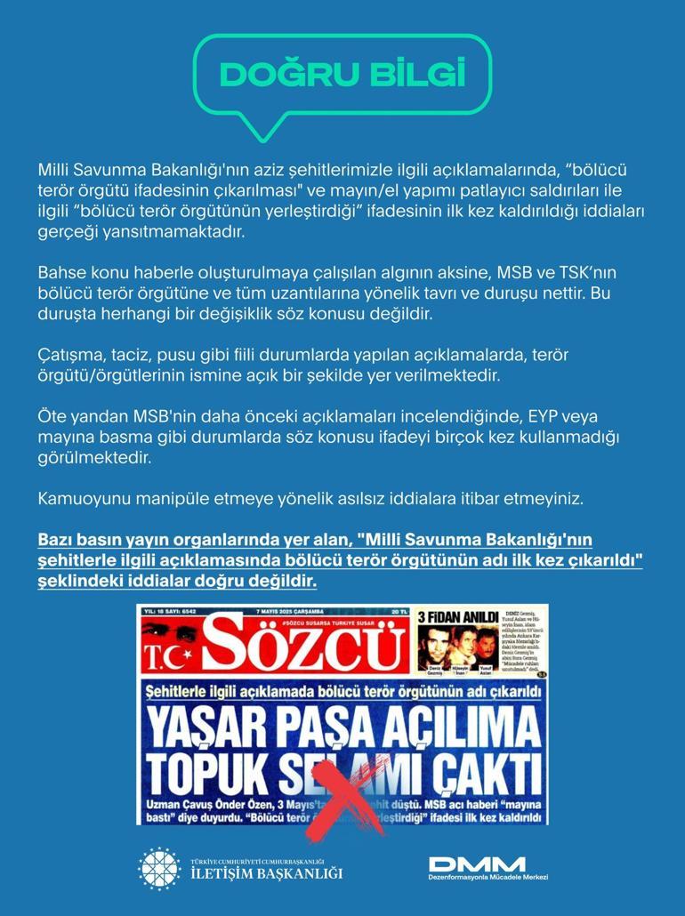 DMM’den ‘bölücü terör örgütünün isminin çıkarıldığı’ iddialarına açıklama
