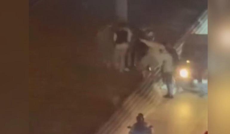 Bursada asker uğurlamasında kavga; o anlar kamerada