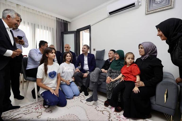 Bakan Kurumdan depremzede aileye ziyaret