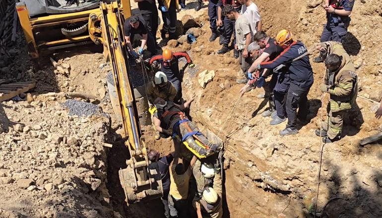 Çekmeköyde inşaat alanında göçük; 1 işçi hayatını kaybetti