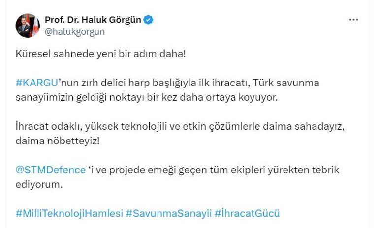 Zırh delici harp başlıklı Karguda ilk ihracat