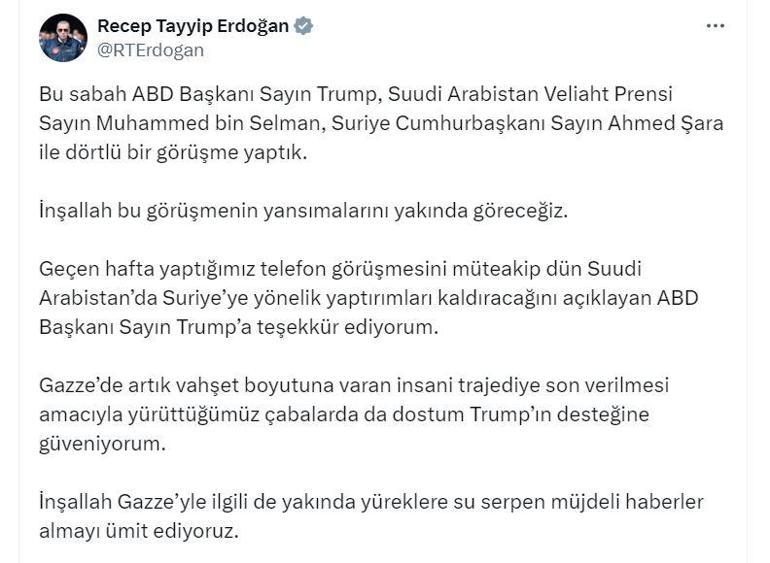 Cumhurbaşkanı Erdoğan, ABD, Suudi Arabistan ve Suriye liderleriyle görüştü
