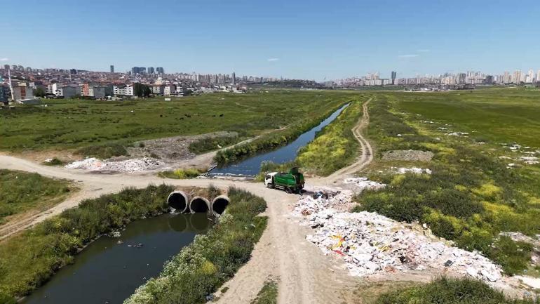 Avcılar’da kaçak moloz dökümüne dronlu takip
