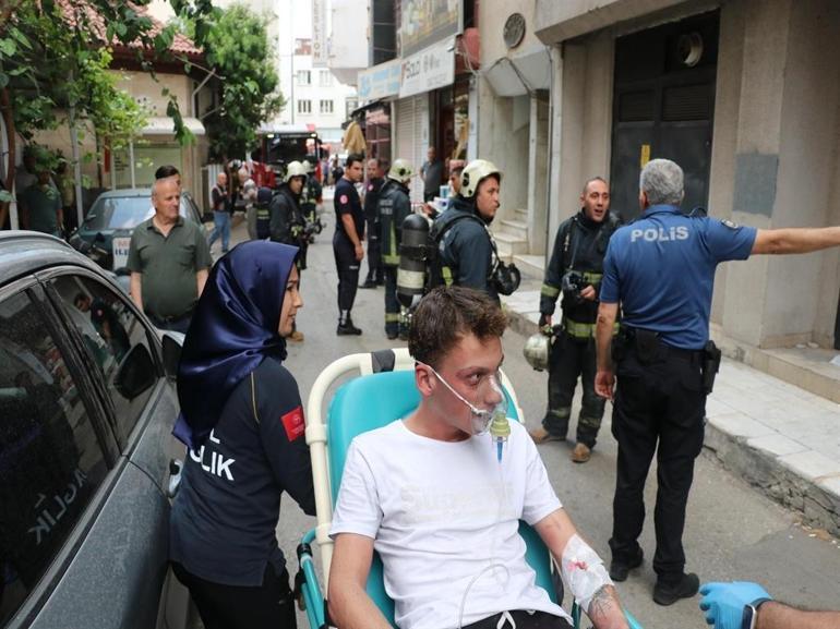 Korku evinde testere tamiri sırasında çıkan yangında 3 kişi yaralandı