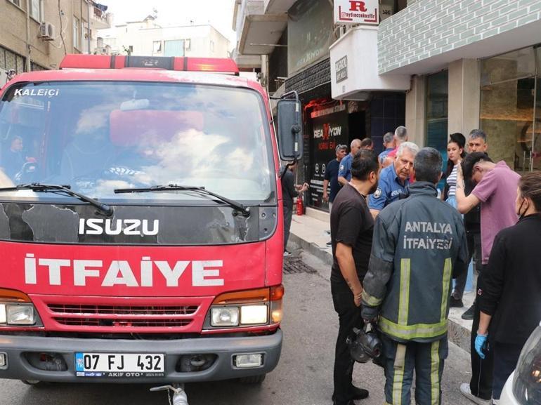Korku evinde testere tamiri sırasında çıkan yangında 3 kişi yaralandı