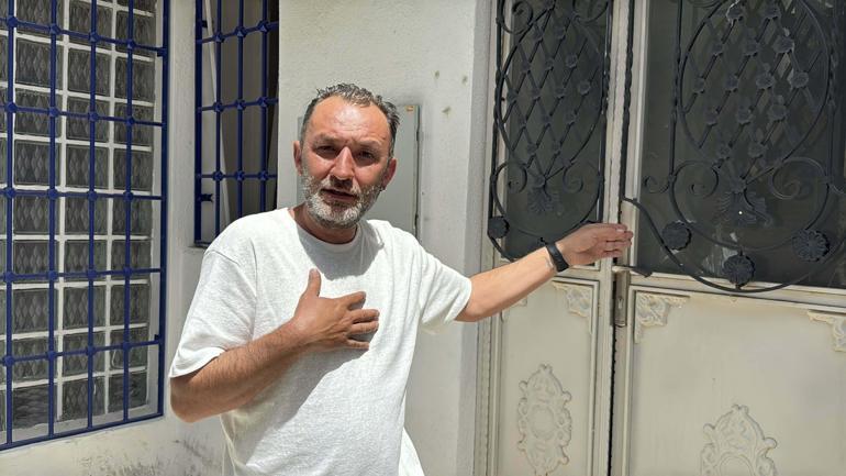 Komşular arasındaki anlaşmazlık kamerada