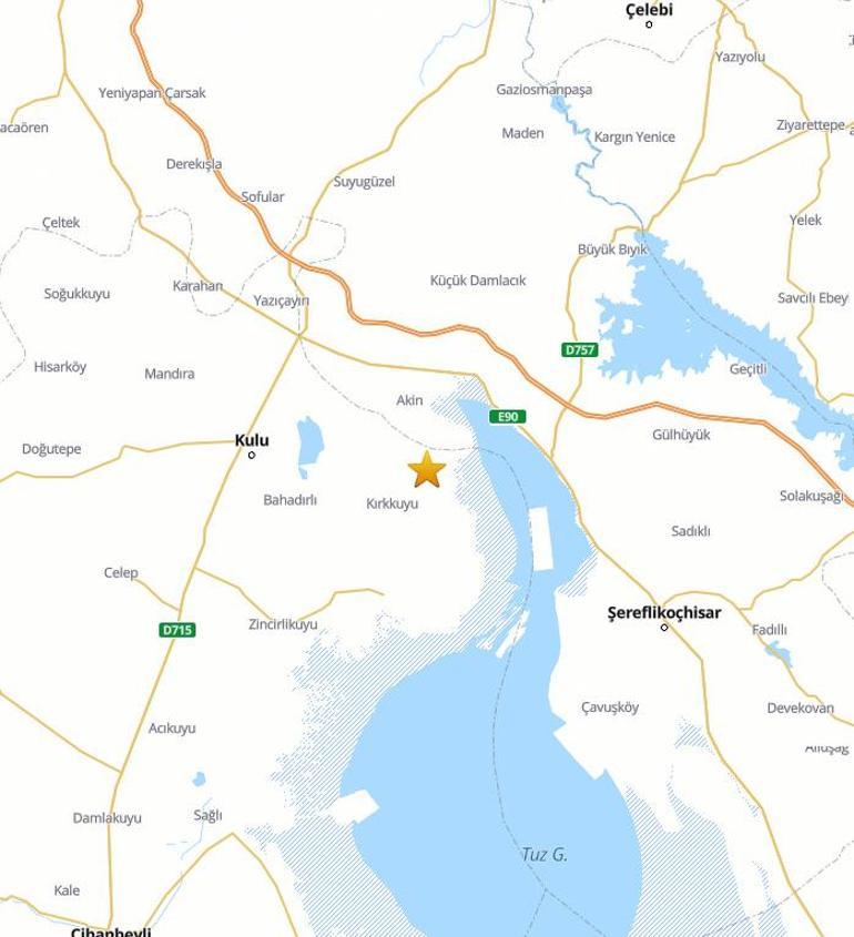 Konya’da 5.2 büyüklüğünde deprem; Ankara’da da hissedildi