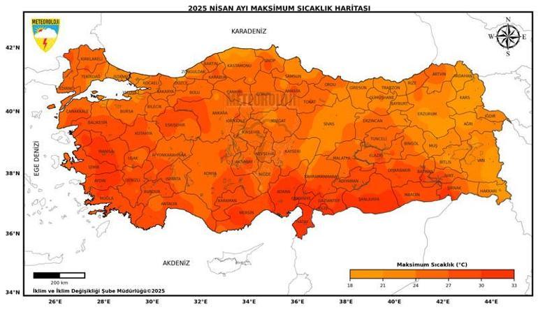 Nisan ayında 9 ilde yağış rekoru