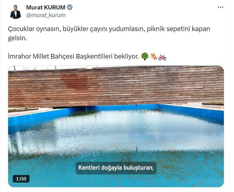 Bakan Kurum: İmrahor Millet Bahçesi Başkentlileri bekliyor