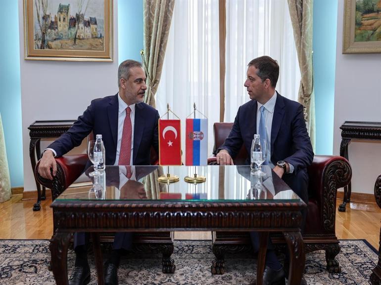 Bakan Fidan, Sırbistan Dışişleri Bakanı Duriç ile bir araya geldi