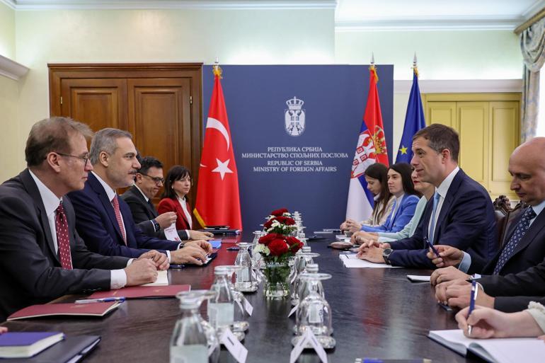 Bakan Fidan, Sırbistan Dışişleri Bakanı Duriç ile bir araya geldi