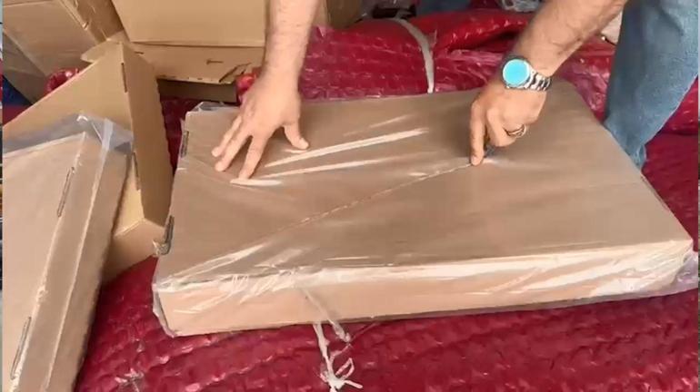 Durdurulan TIRda 5 milyon 670 bin dolu makaron ele geçirildi