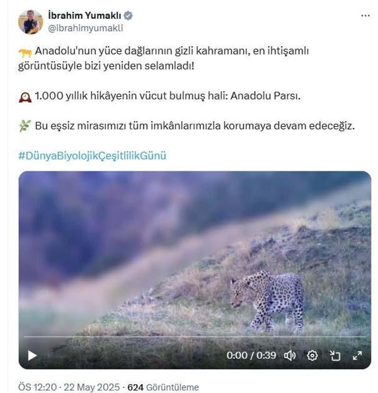 Bakan Yumaklıdan Anadolu parsı paylaşımı