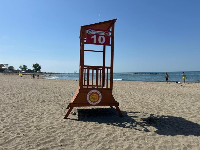 Karasuda cankurtaran kulesini çaldılar