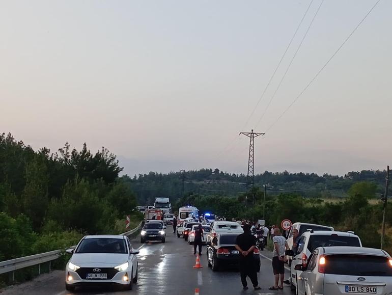 Osmaniyede 4 otomobil zincirleme kazaya karıştı; 1 ölü, 6 yaralı