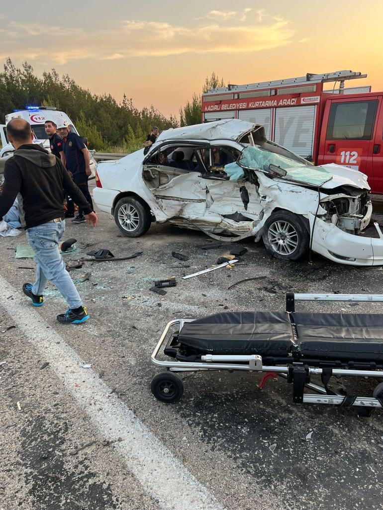 Osmaniyede 4 otomobil zincirleme kazaya karıştı; 1 ölü, 6 yaralı