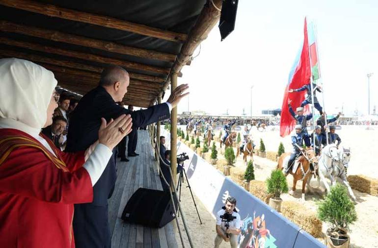 Cumhurbaşkanı Erdoğan, Etnospor Kültür Festivali’ni ziyaret etti
