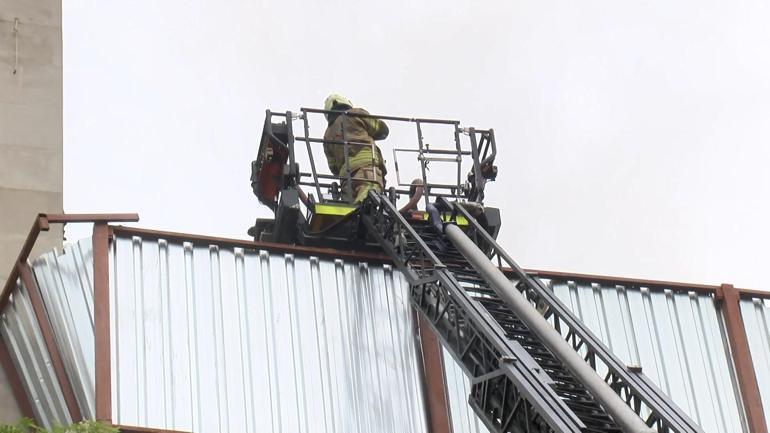 Nişantaşında inşaat halindeki binada çıkan yangın söndürüldü