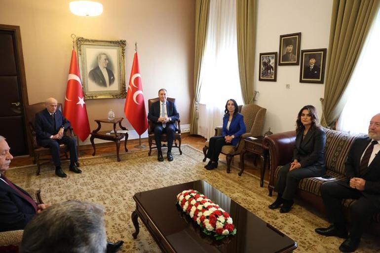 DEM Parti heyeti Bahçeliyi ziyaret etti