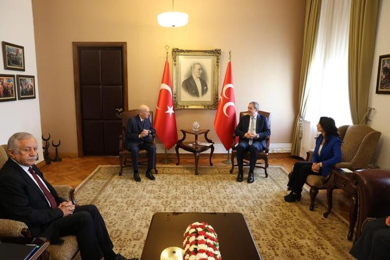 DEM Parti heyeti Bahçeliyi ziyaret etti