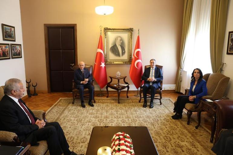 DEM Parti heyeti Bahçeliyi ziyaret etti