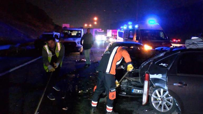 Beykoz TEM Otoyolunda zincirleme kaza: 7 yaralı