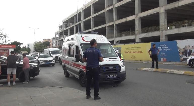 Silivride kaza sonrası kavgayı polis ayırdı