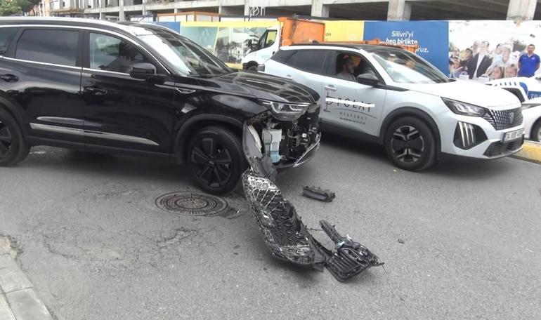 Silivride kaza sonrası kavgayı polis ayırdı