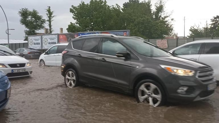 Malatyada dolu ve sağanak etkili oldu