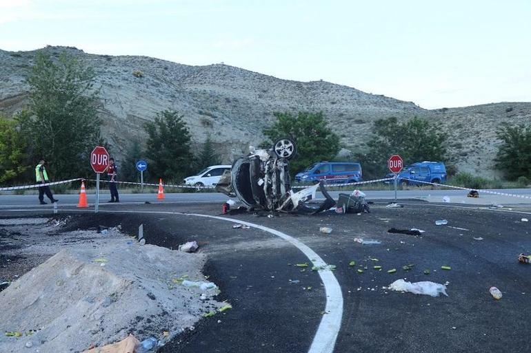 Çankırıda otomobil takla attı; 1 ölü, 3 yaralı