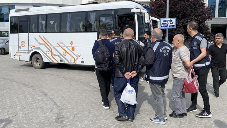 Samsun merkezli ‘Maydonoz Döner’ operasyonunda 14 şüpheli adliyede