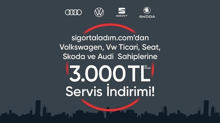 sigortaladım.comdan anlaşmalı otomobil markalarına 3 bin TLye varan servis indirimi