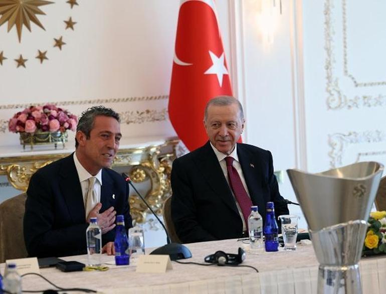 Cumhurbaşkanı Erdoğan, EuroLeague şampiyonu Fenerbahçe Bekoyu kabul etti