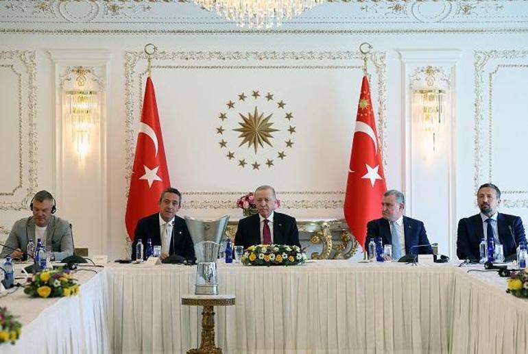 Cumhurbaşkanı Erdoğan, EuroLeague şampiyonu Fenerbahçe Bekoyu kabul etti