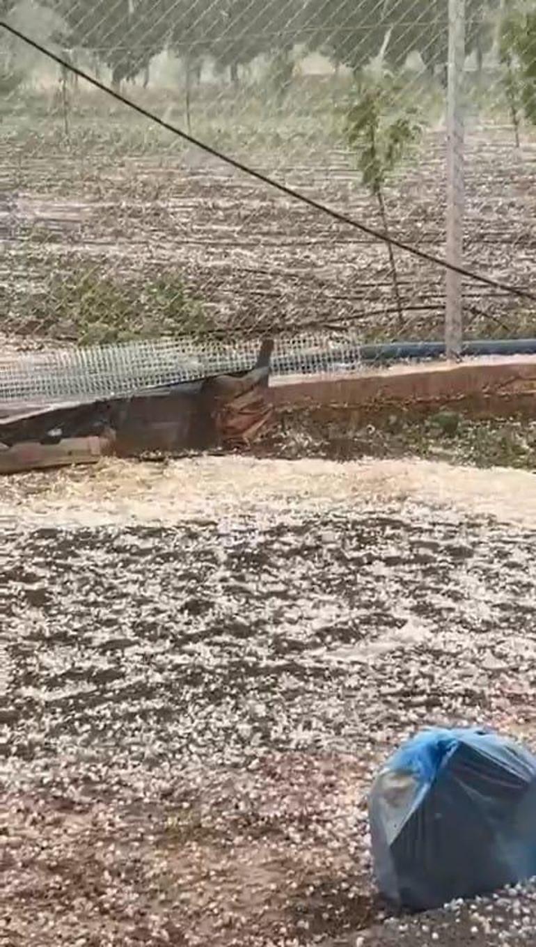 Amasyada sağanak ve dolu etkili oldu