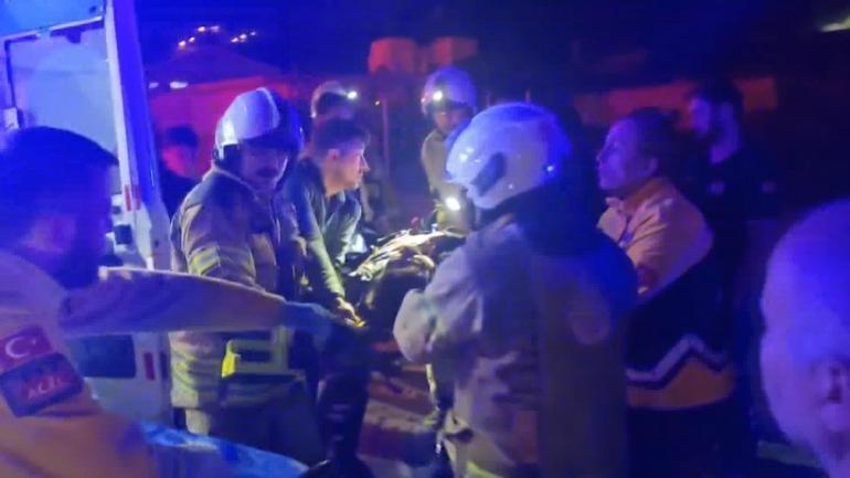 Beykozda otomobil dereye uçtu; sürücü kaçtı, yaralıyı itfaiye kurtardı