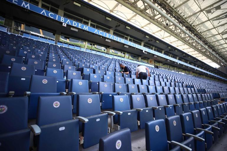 Fenerbahçenin stadında yenileme ve tadilat çalışmaları başladı