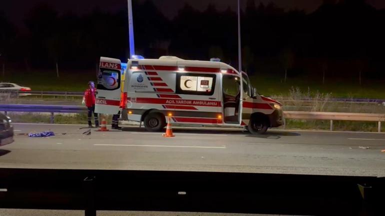 Kağıthane’de otoyolda otomobilin çarptığı yaya hayatını kaybetti