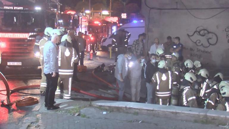 Güngörende 4 katlı tekstil firmasında yangın