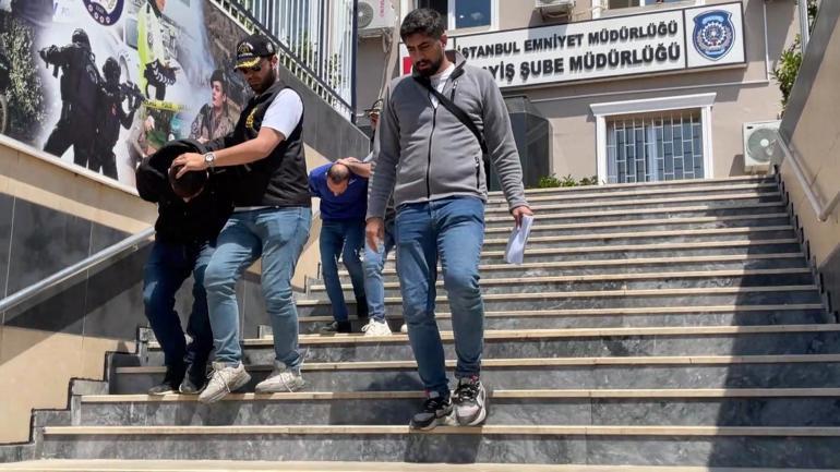 İstanbulda 6 milyon lira değerinde spor ayakkabı çalan 7 şüpheli yakalandı