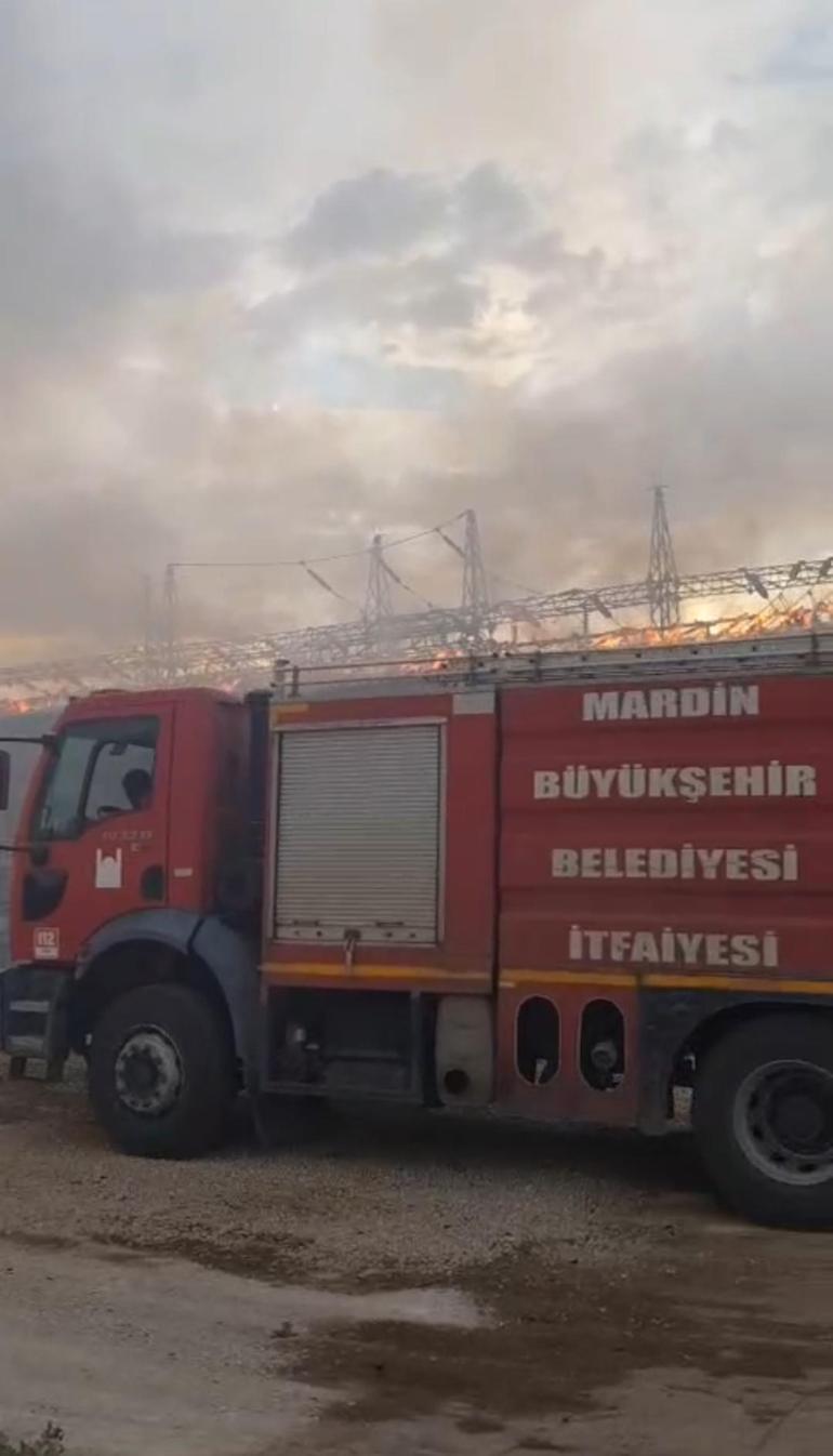 Mardinde trafo merkezinde yangın; 150 kırsal mahalle enerjisiz kaldı