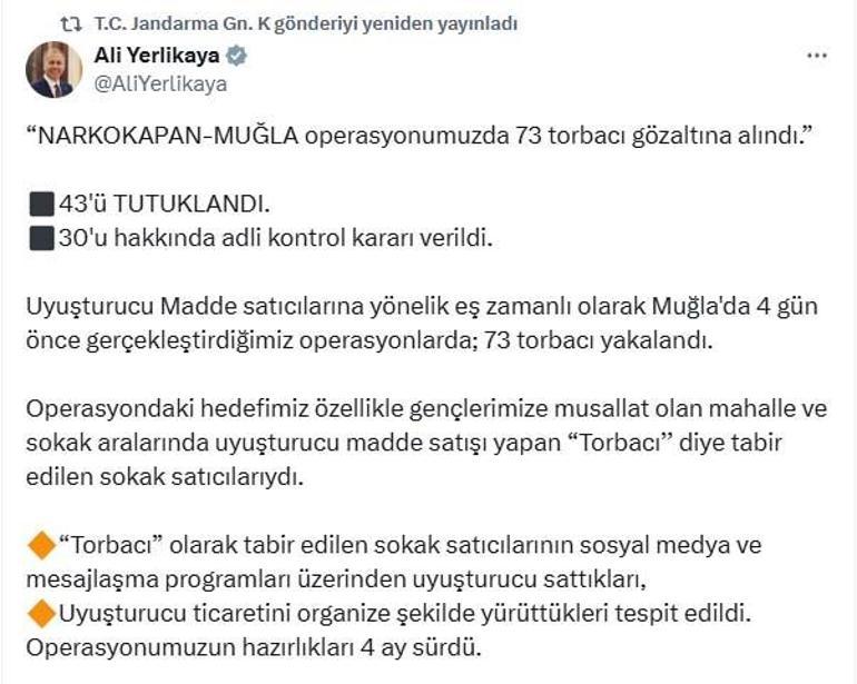 Narkokapan-Muğla operasyonunda 43 şüpheli tutuklandı