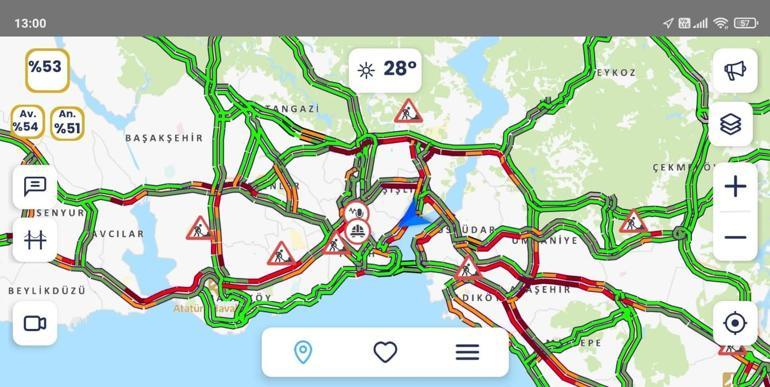 15 Temmuz Şehitler Köprüsünde bayram trafiği