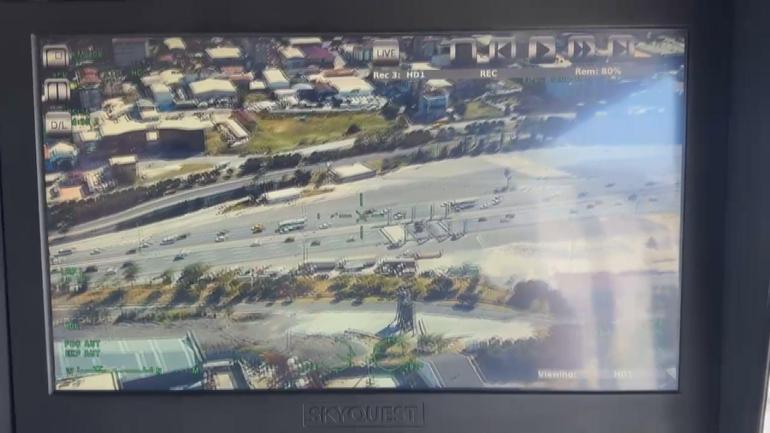 Vali Gül, bayram trafiğini havadan denetledi