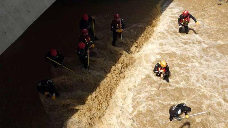 Selde kaybolan kişiyi arama çalışmalarında 4’üncü gün