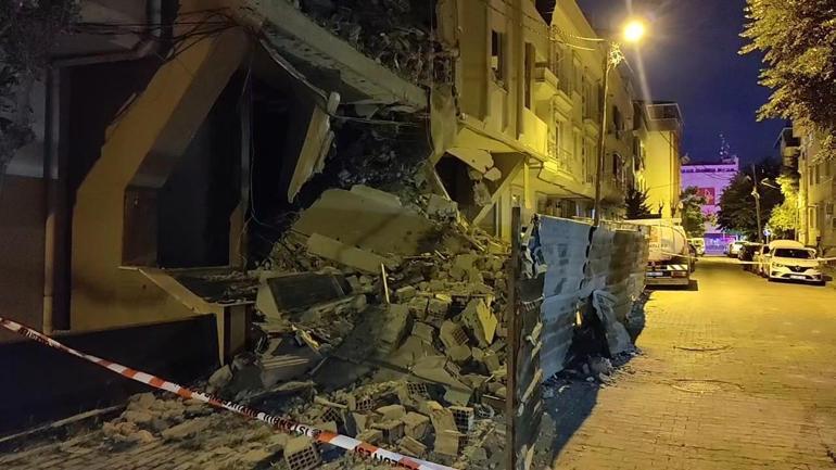 Avcılarda 6 katlı binada kısmi çökme; çevresindeki binalar tahliye edildi