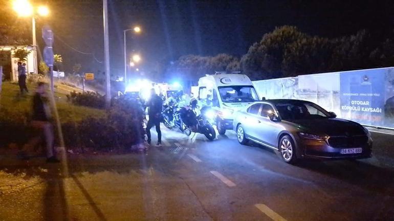 Silivride kaza yapan motosiklet polis uygulama noktasına girdi: 5i polis 6 yaralı